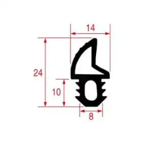 Oven door gasket compatible with Cookmax GUA30002
