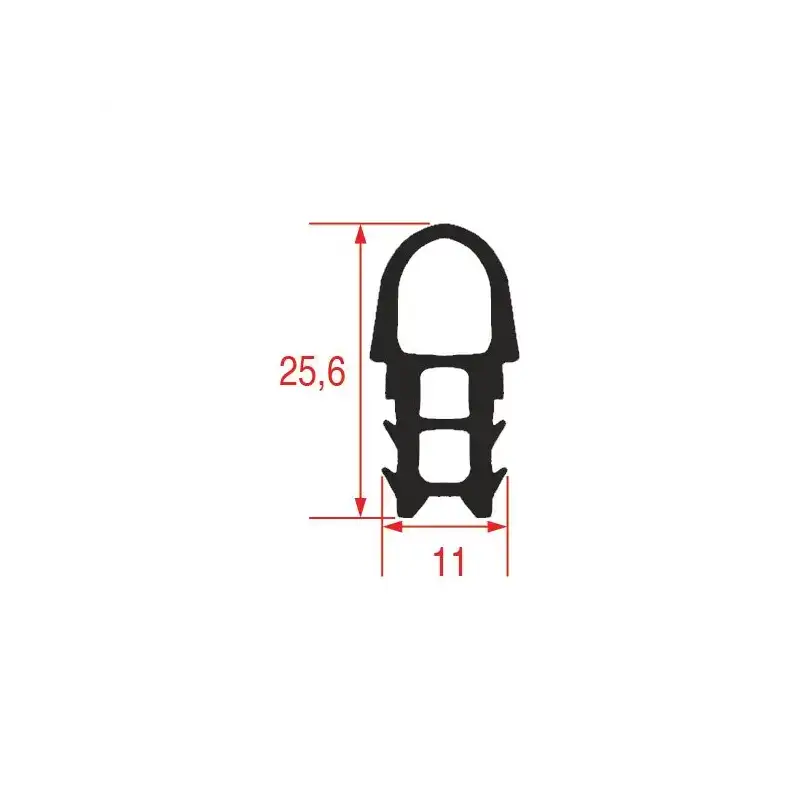 Oven door gasket compatible with Bake Off and Gico, 24 m