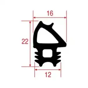 Uszczelka drzwi do piekarnika Lainox OEM LA70044894 o wymiarach 445x410 mm.
