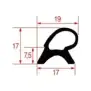 Electrolux/Zanussi snap-in oven door gasket 585x395 mm