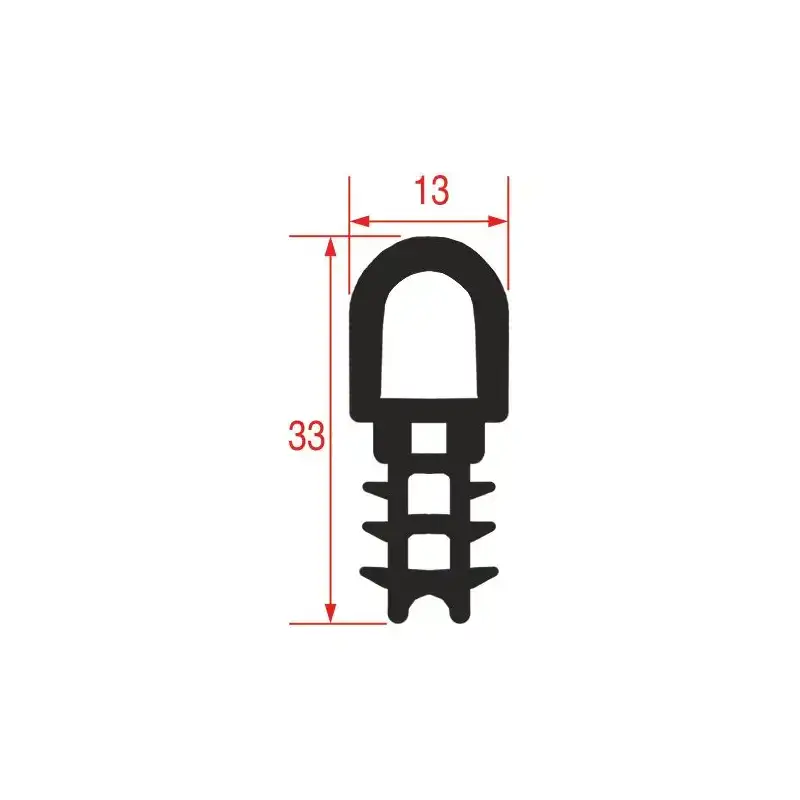 Oven door gasket compatible with Convotherm 7001016