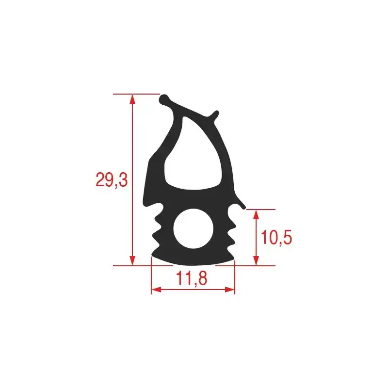 Joint de porte de four compatible avec Electrolux 0C1887