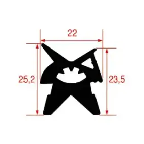 Ovendeurdichting compatibel met Angelo PO 37Q0992.