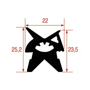 Guarnizione per sportello del forno compatibile con Angelo PO 37Q0992