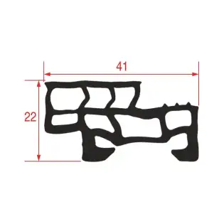Angelo PO OEM 6301246 oven door retainer gasket 515 mm