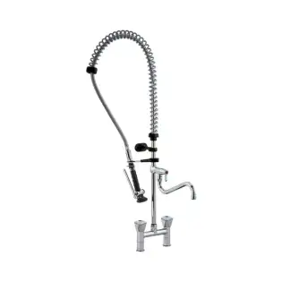 Unidade de pré-lavagem Klarco Styl com 1107 mm e botões triangulares.