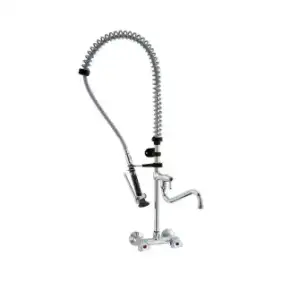 Unidade de pré-lavagem Klarco Styl com misturadora de parede de 1035 mm