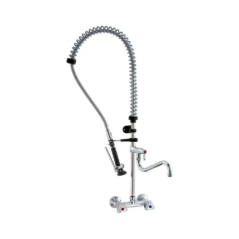 Unidade de pré-lavagem Klarco Styl com misturadora de parede de 1035 mm