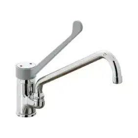 Grifo mezclador de un solo agujero Klarco Styl con palanca de 360 mm.