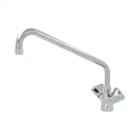 Klarco Styl 1-hole mixer tap 301 mm triangular knobs