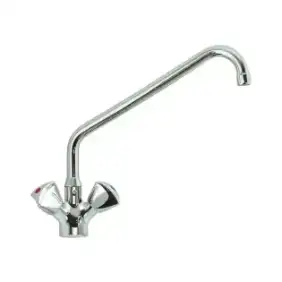 Grifo mezclador de un solo agujero Klarco Styl con manijas triangulares de 301 mm.