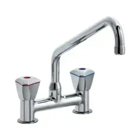 Robinet mélangeur à 2 trous Klarco Styl avec boutons triangulaires de 287 mm