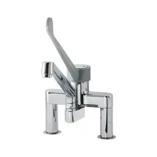Miscelatore monocomando a due fori Klarco Styl con leva da 410 mm