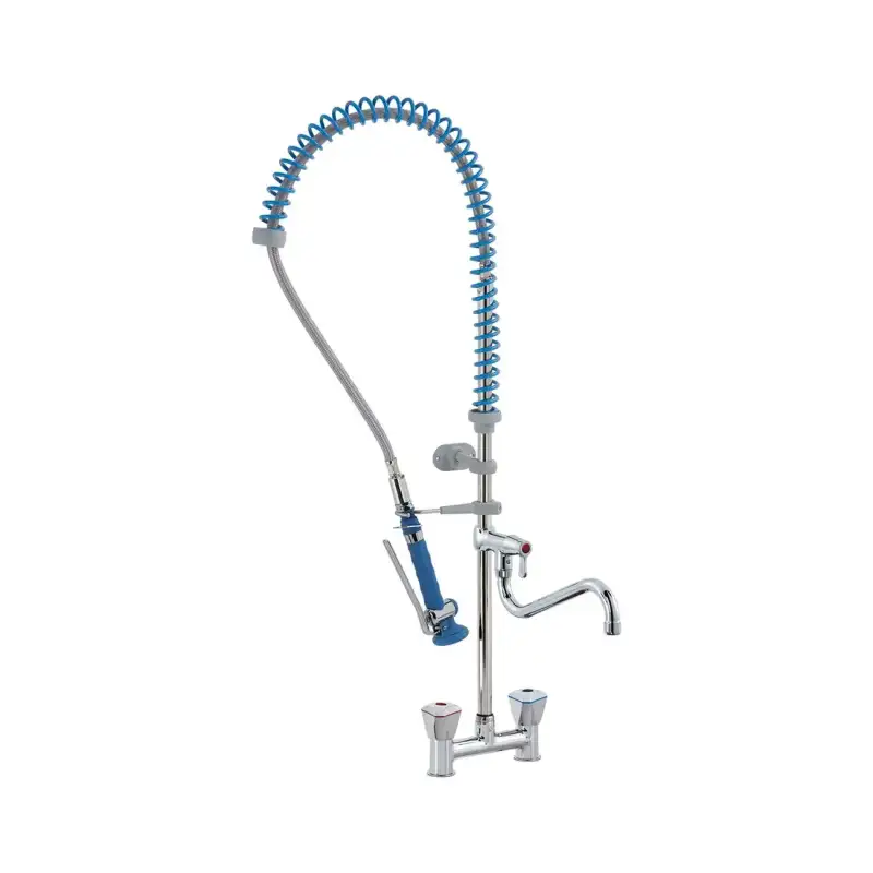 Klarco Styl voorspoelkraan NIT 1066 mm met driehoekige knoppen.