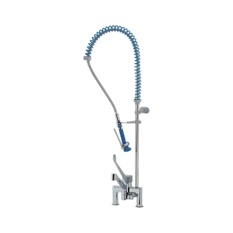 Unidad de prelavado Klarco Styl de 1000 mm con ducha azul.