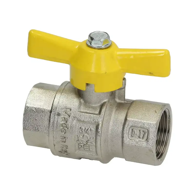 Monolith Gas/Wasser-Kugelhahnventil 3/4" FF PN40