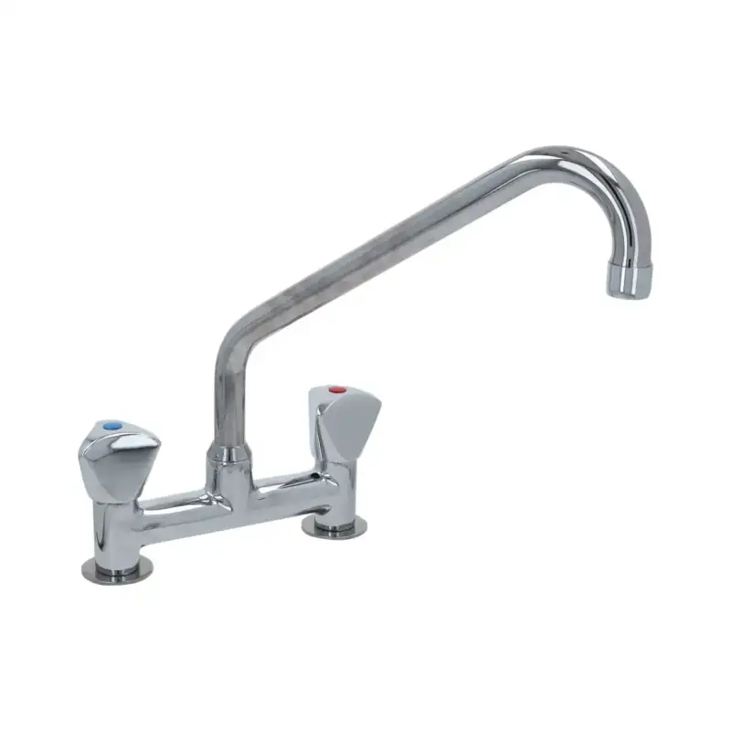 Klarco Styl 2-gats mengkraan 287 mm met driehoekige knoppen