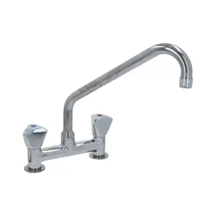 Klarco Styl 2-Loch-Mischbatterie 287 mm mit dreieckigen Knöpfen