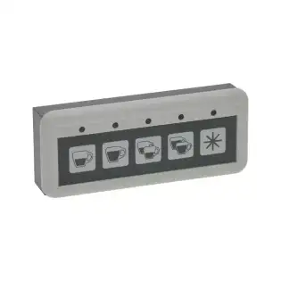 Gicar 9.9.09.51G push-button panel 5 buttons