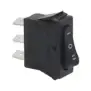 Interrupteur à bascule noir monopolaire stable 16A 250V 11x30 mm