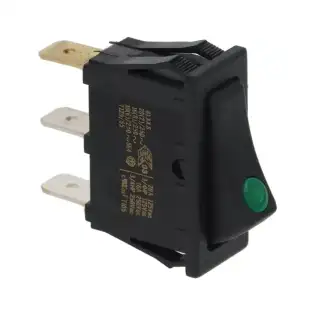 SPM OEM 04.BA0018.001 interruptor negro de 1 polo 16A 250V