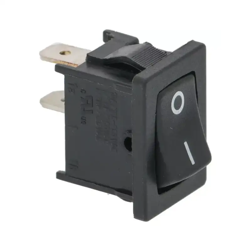 Black single-pole switch 10A 250V