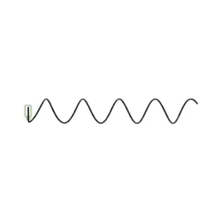 Guincho MS espiral 2,57 diâmetro 4 contagem RH