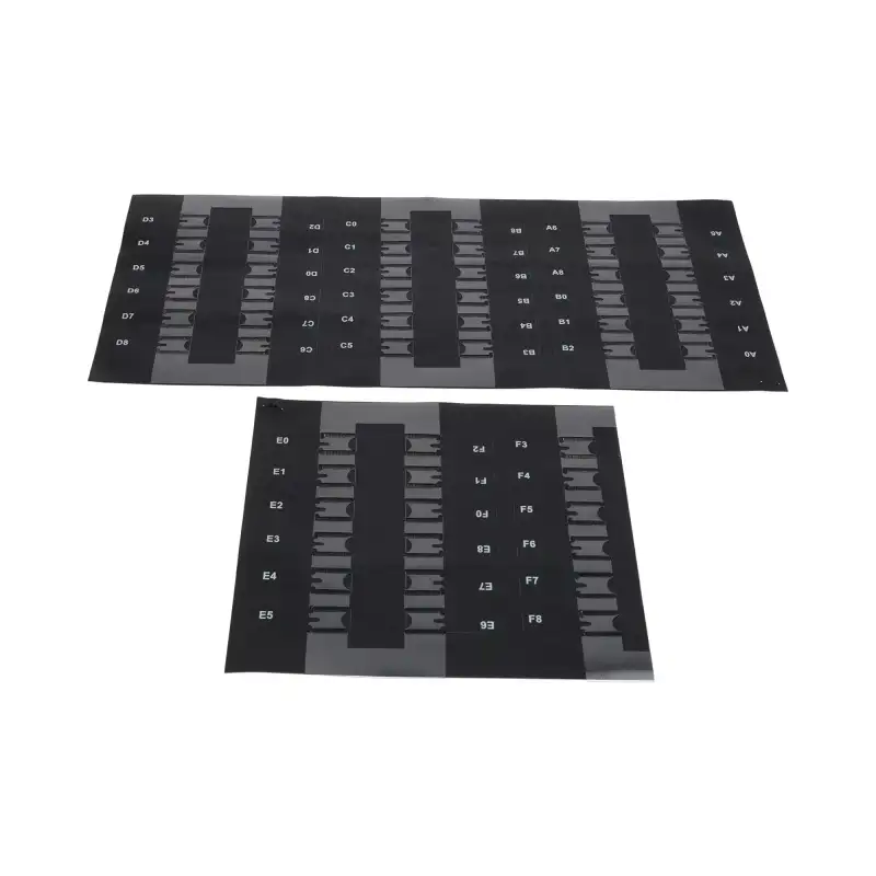 Ensemble d'étiquettes de sélection Sielaff OEM 3440014700 de 52 x 17 mm.