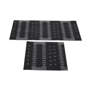 Conjunto de etiquetas de selección Sielaff OEM 3440014700 de 52 x 17 mm.