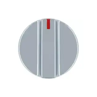 Angelo PO OEM Pomello Argento Ø 55 mm Foro a Forma di D 8x6.4 mm - 3389310