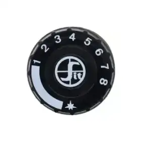 Minisit 0.916.124 Pomello Nero Ø 37 mm Parte di Ricambio per Friggitrice a Gas