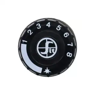 Minisit 0.916.124 Botão Preto Ø 37 mm Peça de Reposição para Fritadeira a Gás