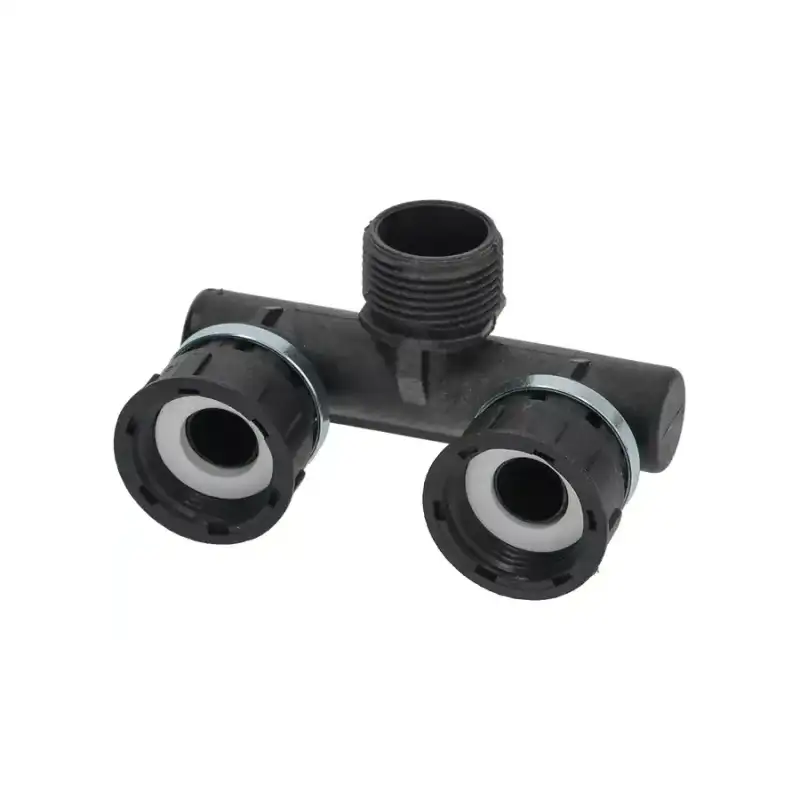Rational OEM 8664.1301S 3-Way Fitting 3/4"F - 3/4"M - 3/4"F with Gaskets
