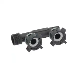 Racional OEM 50.00.313S Conector de 3 vías 3/4"F - 3/4"M - 3/4"F con juntas