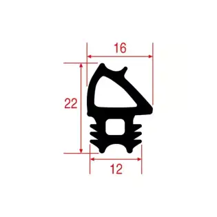 Lainox OEM LA70044232 Oven Deurrubber 690x585mm Siliconen Vervanging