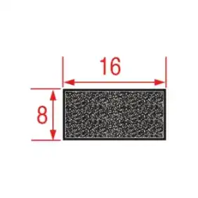 Sammic OEM 2143353 Siliconen afdichting 400 mm 16x8 mm Gemaakt in Spanje