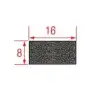 Sello de silicona Sammic OEM 2143353 de 400 mm 16x8 mm fabricado en España.