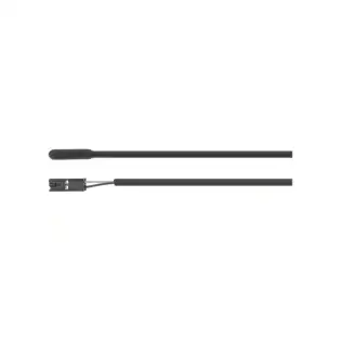 Sensor de temperatura PTC con sonda de Ø5x20 mm y cable de 1800 mm hecho en Italia.