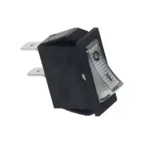 Interrupteur unipolaire blanc 16A 250V 0-I Faston 6,3 mm