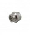 Dubbele nippel 1/4" F x 3/8" F