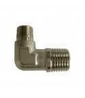 Raccord en L 1/4 "M x 1/8" M