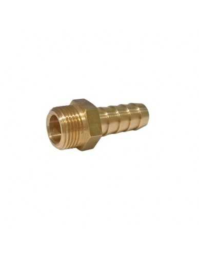 Brass hose barb 3/8" M dia 12mm
