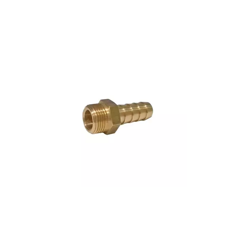 Brass hose barb 3/8" M dia 12mm
