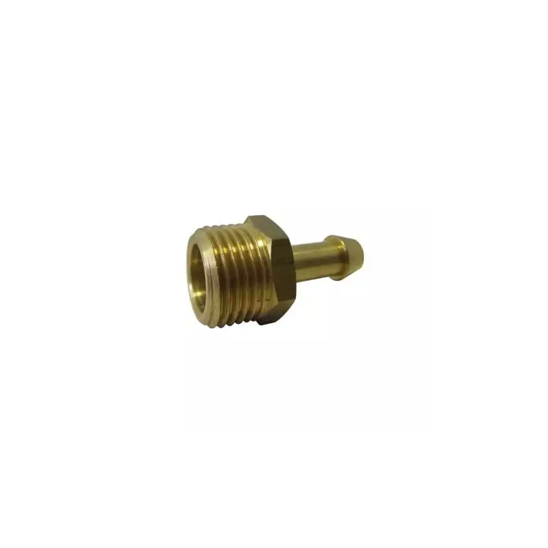 Brass hose barb 1/2" M dia 8mm