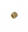 Dado in ottone 1/4 per tappo a saldare da 10mm