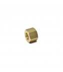 Dado in ottone 1/2 per tappo a saldare da 14mm