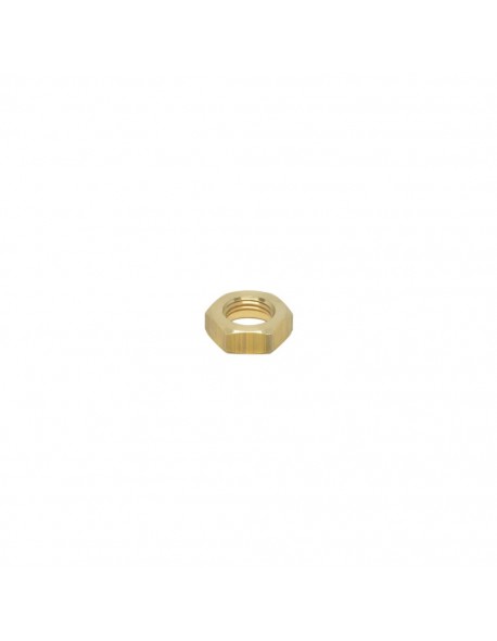 Brass half nut 1/4" 7mm hex 20