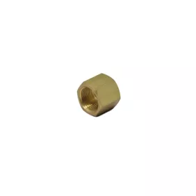 Brass nut 3/8" hole dia 12,5mm h 17mm