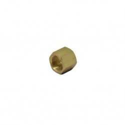 Brass nut 3/8" hole dia 12,5mm h 17mm