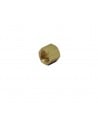 Brass nut 3/8" hole dia 12,5mm h 17mm